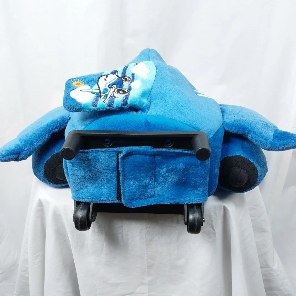 Boeing Airplane Kids Childs Rolling Carrying Case‎ Backpack Retractable Handle